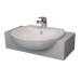 Instinct Semi Recess Basin One Taphole White