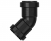 Paragon 32mm 45Dg P/F Waste Obt.Bnd Blk Paragon 32mm 45Dg P/F Waste Obt.Bnd Blk