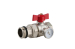 1Inch Ball Valve With Temp Gauge Set Red&Blue(Pair)