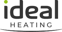 Ideal Heating Logo - 90 percent Black and Green